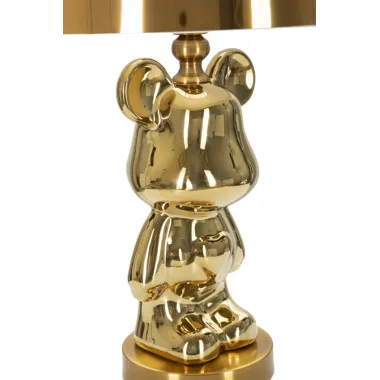 LAMPA STOŁOWA MIŚ ZŁOTY 30X54 cm